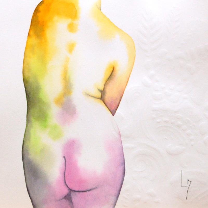 Painting Nu femme 188 Lilith by Loussouarn Michèle | Painting Figurative Nude Watercolor