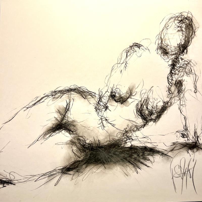 Painting Marie by Sahuc François | Painting Figurative Acrylic Nude