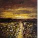 Gemälde City lights von Rochette Patrice | Gemälde Figurativ Urban Öl