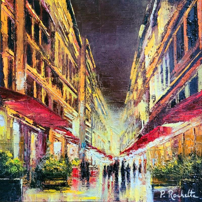Painting Sortie nocturne  by Rochette Patrice | Painting Figurative Urban Oil