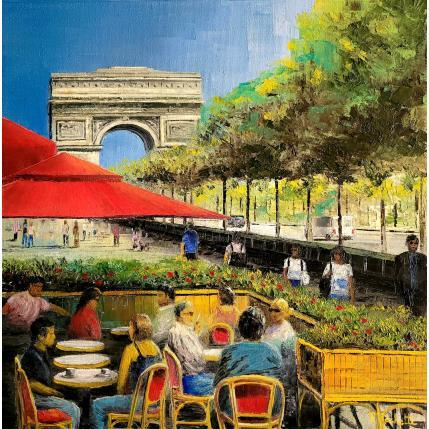 Painting Un bel après-midi  by Rochette Patrice | Painting Figurative Oil Urban