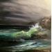 Painting Clair de lune by Rochette Patrice | Painting Figurative Marine Oil