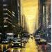 Painting Golden sky  by Rochette Patrice | Painting Figurative Urban Oil