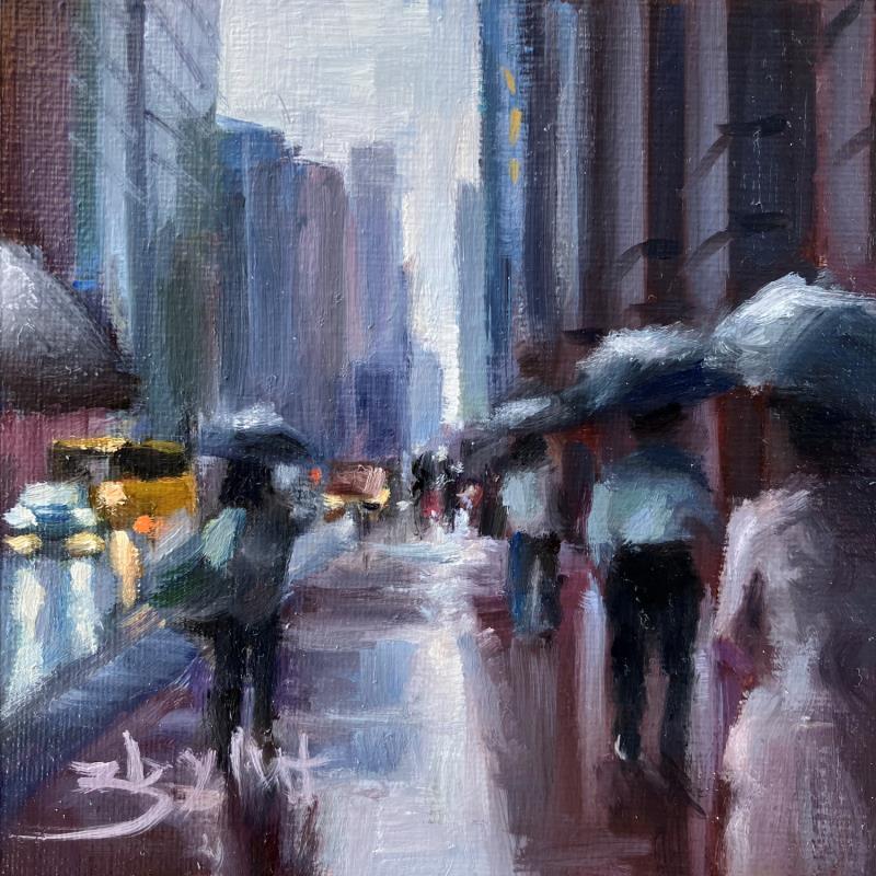 Painting New York by Zbylut Ludovic | Painting Figurative Architecture Oil