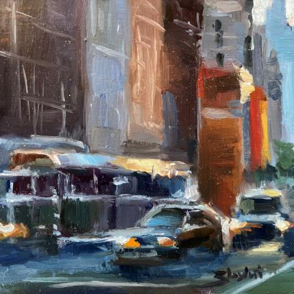 Painting Traffic Jams by Zbylut Ludovic | Painting Figurative Oil Architecture