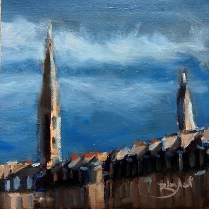 Painting Belle Paris 2 by Zbylut Ludovic | Painting Figurative Oil Architecture, Pop icons