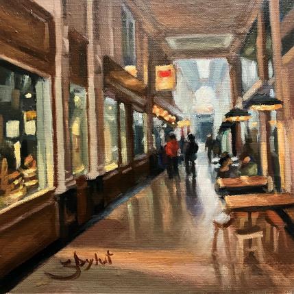 Painting Place Drouot by Zbylut Ludovic | Painting Figurative Oil Architecture