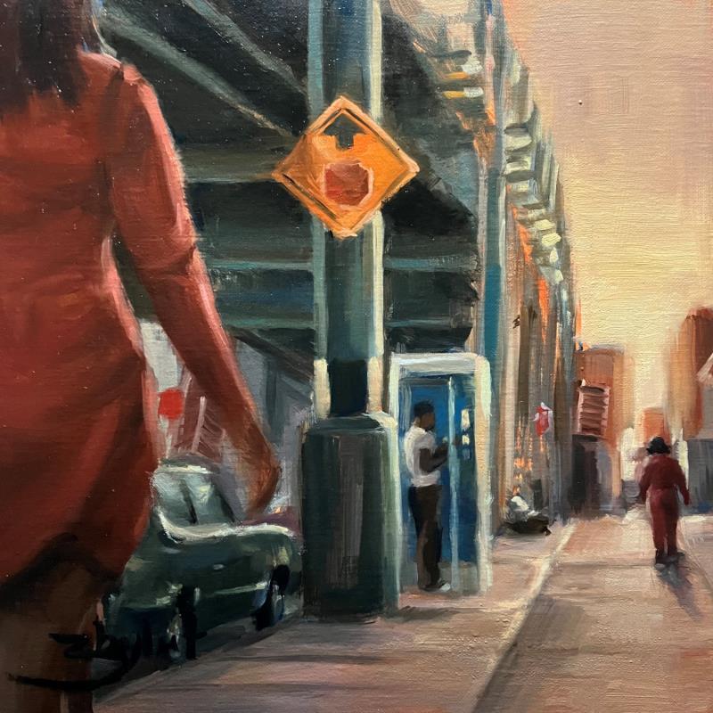 Painting New York, été 1973 by Zbylut Ludovic | Painting Figurative Life style Oil