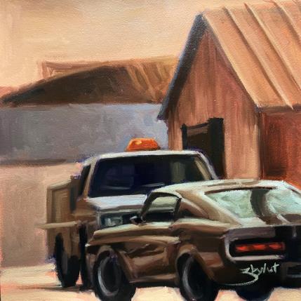 Painting Mustang by Zbylut Ludovic | Painting Figurative Oil Urban
