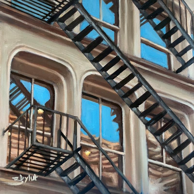 Painting Building by Zbylut Ludovic | Painting Figurative Architecture Oil