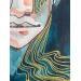 Painting -Respire le moment by Detovart | Painting Figurative Portrait Watercolor Posca