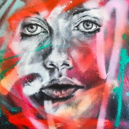 Painting Romi by YG | Painting Street art Mixed Portrait