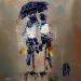 Painting Sous ton parapluie by Raffin Christian | Painting Figurative Life style Oil Acrylic