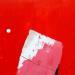 Gemälde abstract red C 22 von Wilms Hilde | Gemälde Abstrakt Minimalistisch Pappe Collage