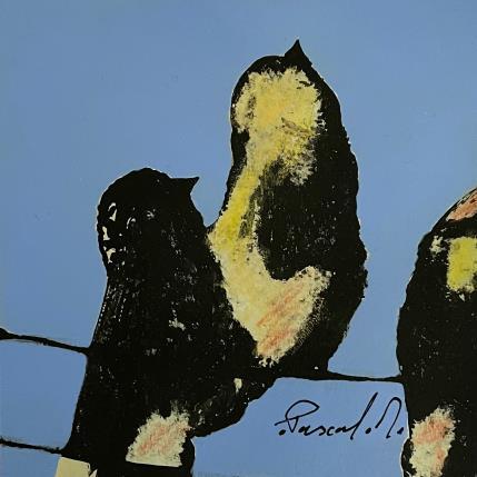 Peinture 008-23 par Marcel Pascal | Tableau  Huile Animaux, Scènes de vie