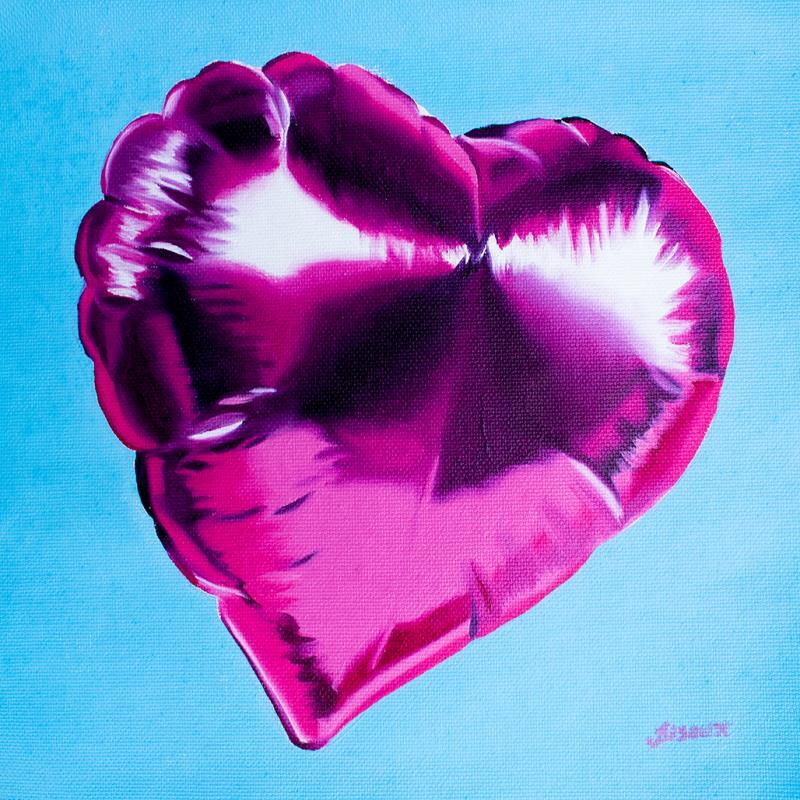 Peinture Powerfull love par Bisoux Morgan | Tableau Pop-art Natures mortes Huile
