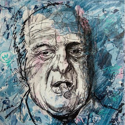 Painting Tony Soprano by Luma | Painting Pop-art Acrylic Pop icons, Portrait