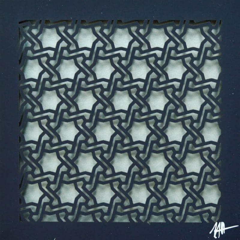 Painting ST6 by Hasson Michel | Painting Abstract Mixed Minimalist