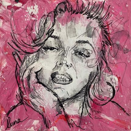 Peinture Marilyn Monroe par Luma | Tableau Pop-art Acrylique Icones Pop, Portraits