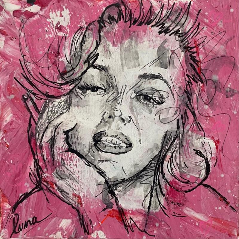 Painting Marilyn Monroe by Luma | Painting Pop art Portrait Pop icons Mixed
