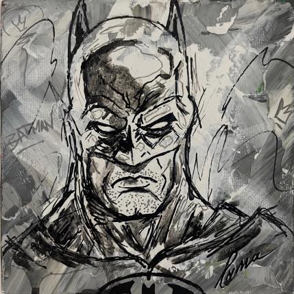 Painting Batman by Luma | Painting Pop art Mixed Black & White, Pop icons, Portrait