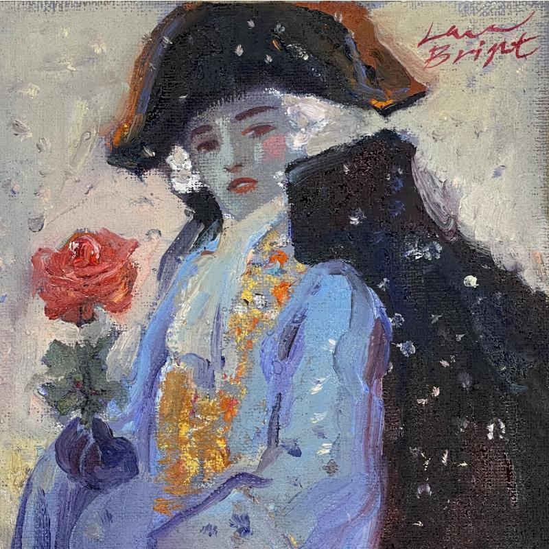 Gemälde Winter romance von Bright Lana  | Gemälde Figurativ Öl Pop-Ikonen, Porträt