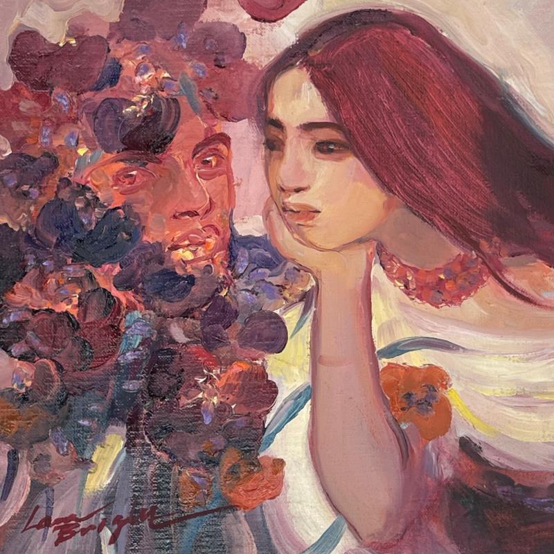 Peinture Floral tale par Bright Lana  | Tableau Figuratif Huile Portraits