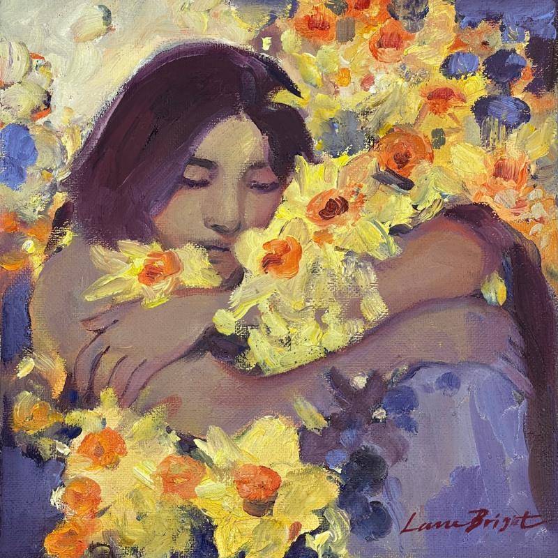 Painting I miss you by Bright Lana  | Painting Figurative Oil Portrait