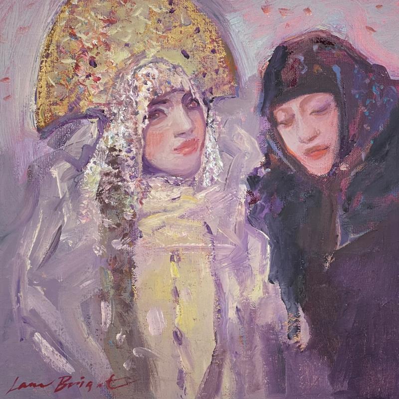 Painting Russian gold by Bright Lana  | Painting Figurative Oil Portrait