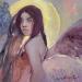 Painting Falling Angel by Bright Lana  | Painting Figurative Portrait Oil