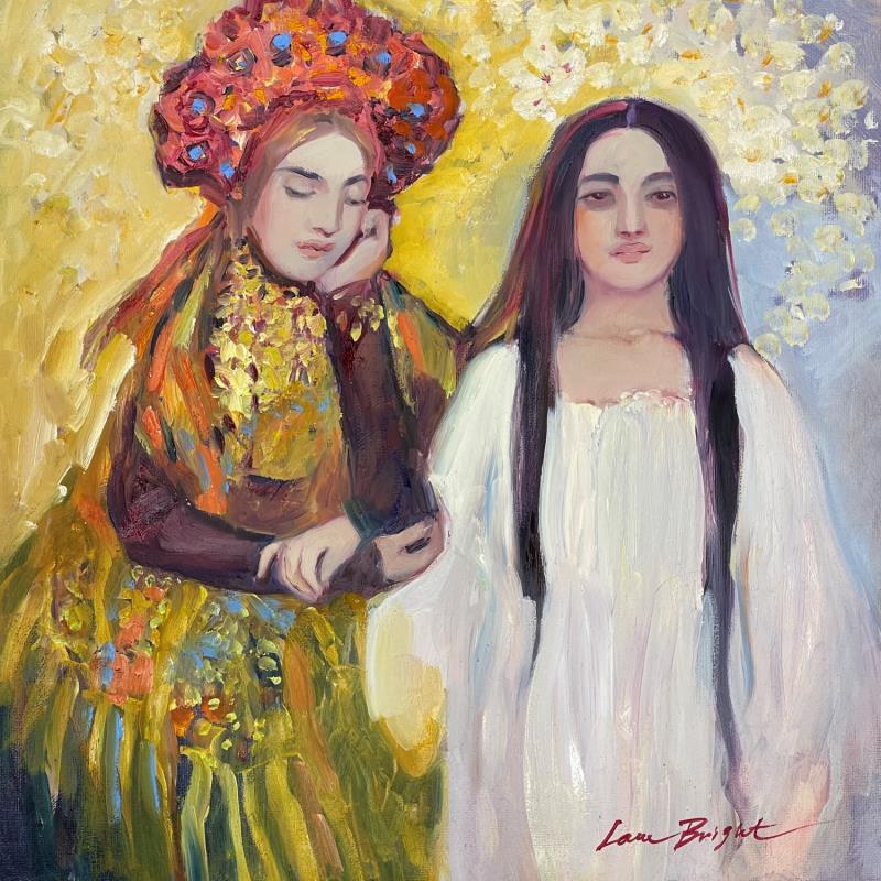 Gemälde Song of spring von Bright Lana  | Gemälde Figurativ Öl Porträt