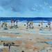 Painting CIEL D'ORAGE A CABOURG by Euger | Painting Figurative Landscapes Marine Life style Oil