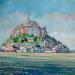 Gemälde LE MONT SAINT MICHEL von Euger | Gemälde Figurativ Landschaften Marine Öl