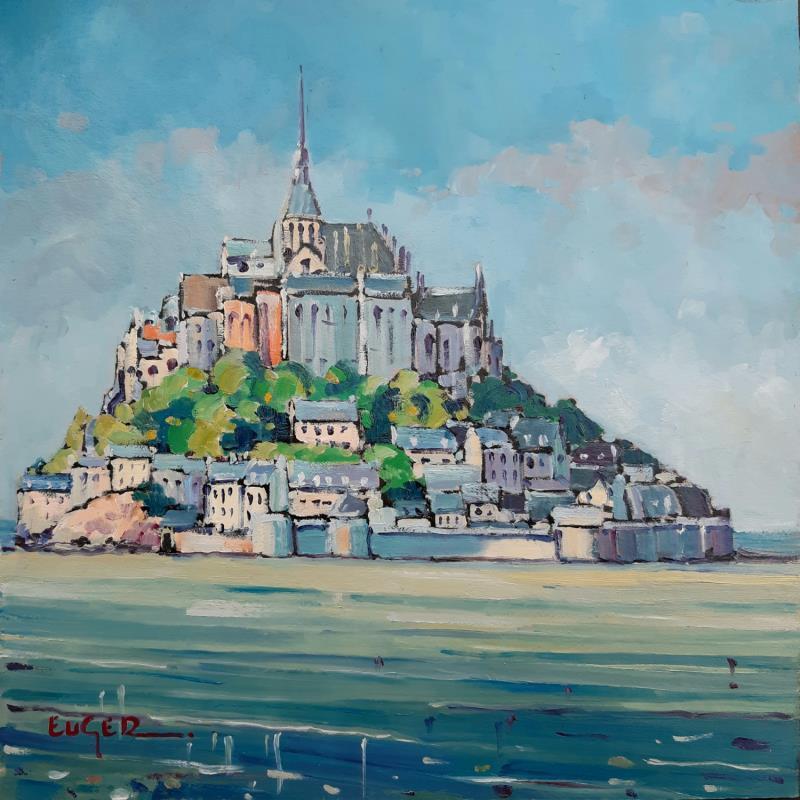 Painting LE MONT SAINT MICHEL by Euger | Painting Figurative Landscapes Marine Oil