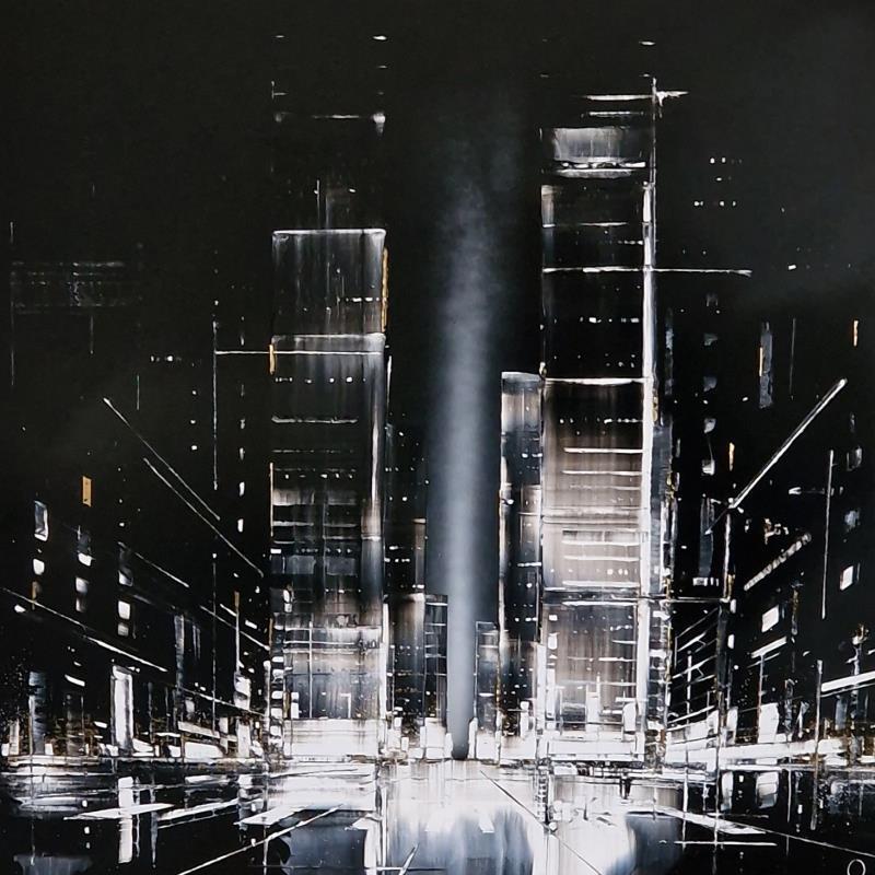 Painting Gemini by Rey Julien | Painting Figurative Mixed Urban Black & White