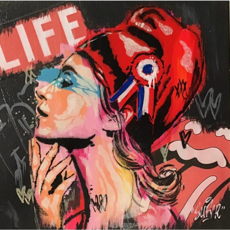 Peinture Marianne Life  par Sufyr | Tableau Street Art Graffiti Acrylique