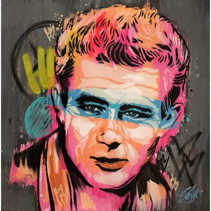Peinture James Dean 2 par Sufyr | Tableau Street Art Graffiti Acrylique