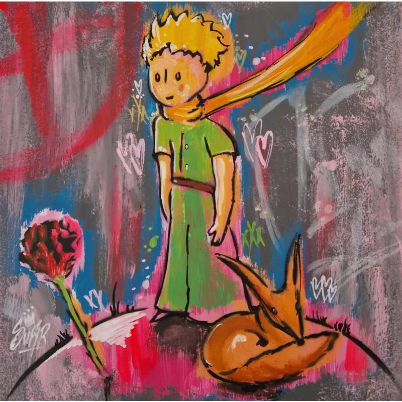 Gemälde le petit prince  von Sufyr | Gemälde Street art Acryl, Graffiti Pop-Ikonen