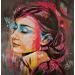Gemälde Audrey Hepburn 2 von Sufyr | Gemälde Street art Graffiti Acryl