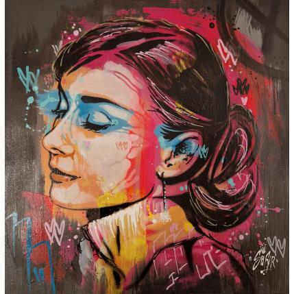 Gemälde Audrey Hepburn 2 von Sufyr | Gemälde Street art Acryl, Graffiti