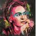 Peinture Frida Kahlo  par Sufyr | Tableau Street Art Graffiti Acrylique