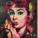 Painting Audrey Hepburn  by Sufyr | Painting Street art Graffiti Acrylic