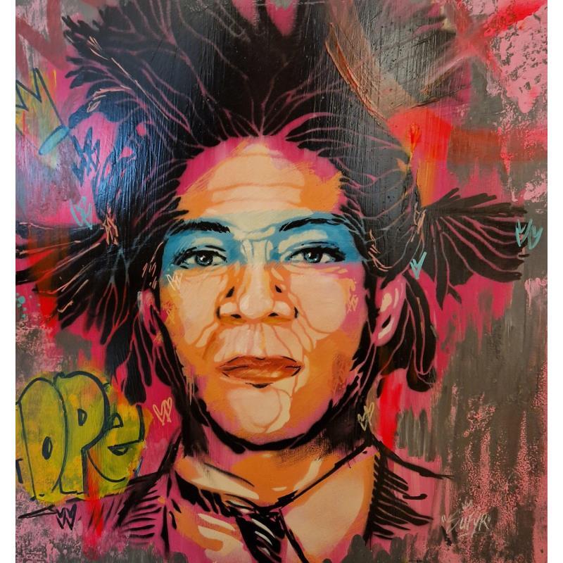 Painting Basquiat  by Sufyr | Painting Street art Acrylic, Graffiti