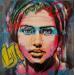 Gemälde Le regard de Sia  von Sufyr | Gemälde Street art Graffiti Acryl