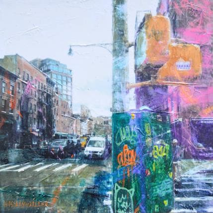 Painting Carnet 2 by Hasselsweiller Stephanie | Painting Figurative Mixed Urban
