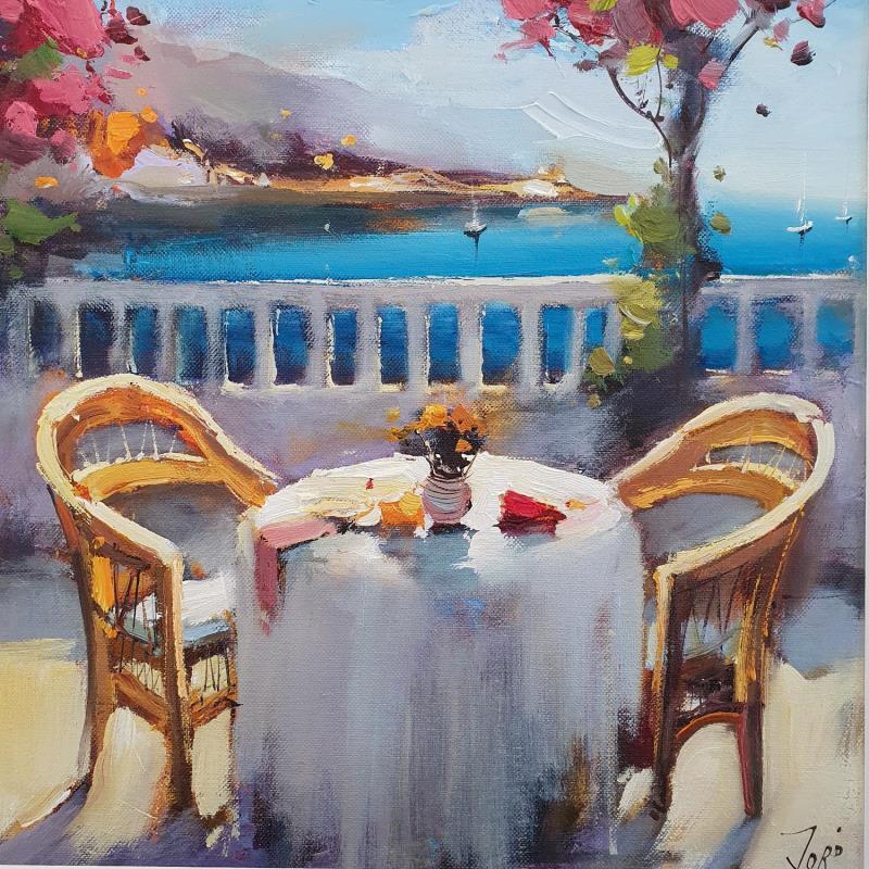 Painting On the Amalfi coast by Joro | Painting Figurative Landscapes Oil