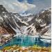 Painting Lac de Crop by Lallemand Yves | Painting Figurative Landscapes Oil Acrylic
