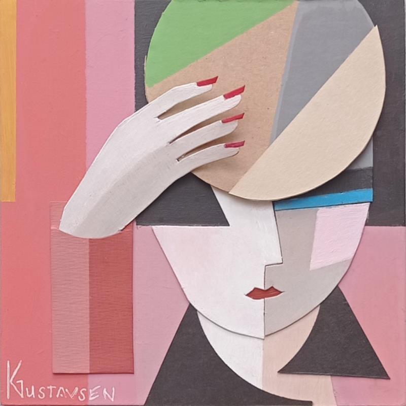 Painting So Chic by Gustavsen Karl | Painting Figurative Acrylic, Wood Portrait