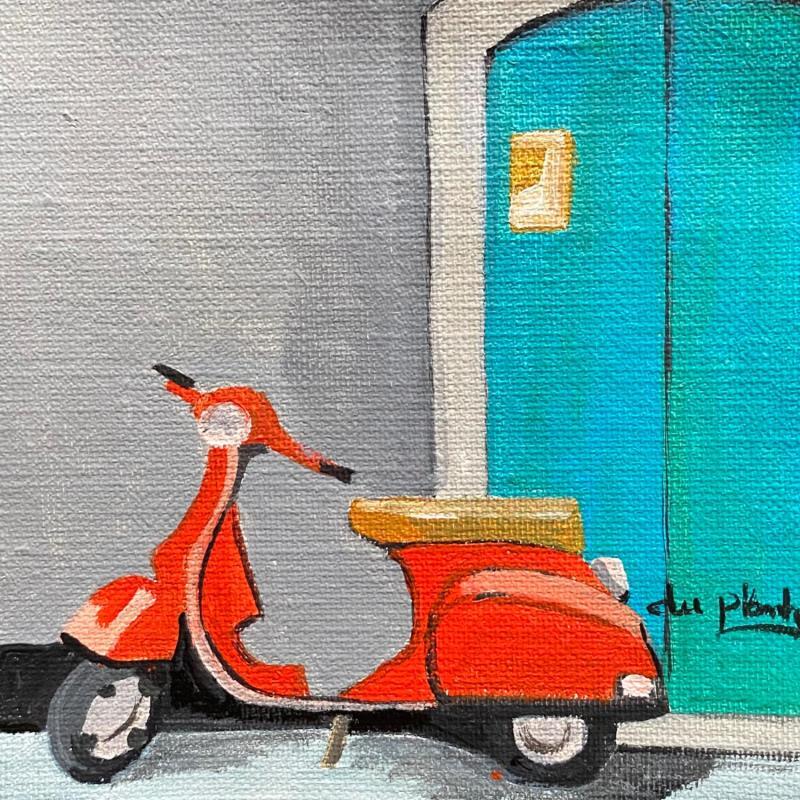 Painting Porte Bleue by Du Planty Anne | Painting Figurative Urban Life style Acrylic