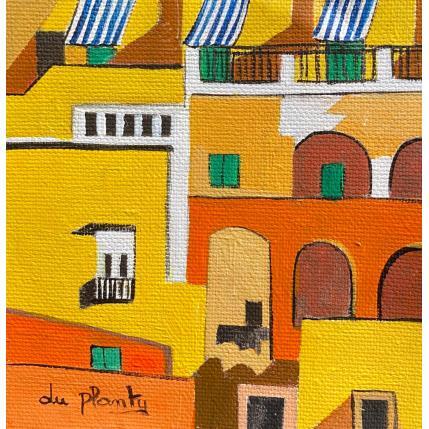 Painting Mur Jaune by Du Planty Anne | Painting Figurative Acrylic Urban